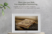 Muadhin adhan klok: meer dan een klok, een dagelijkse herinnering met hadith, wisselende achtergronden en Koran-speler